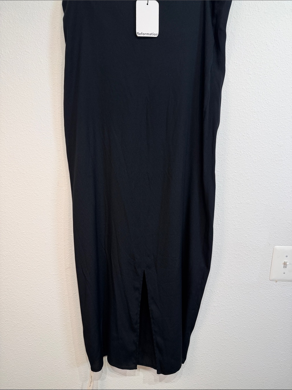 Reformation New black Vea Maxi dress size 12 - Picture 4 of 10